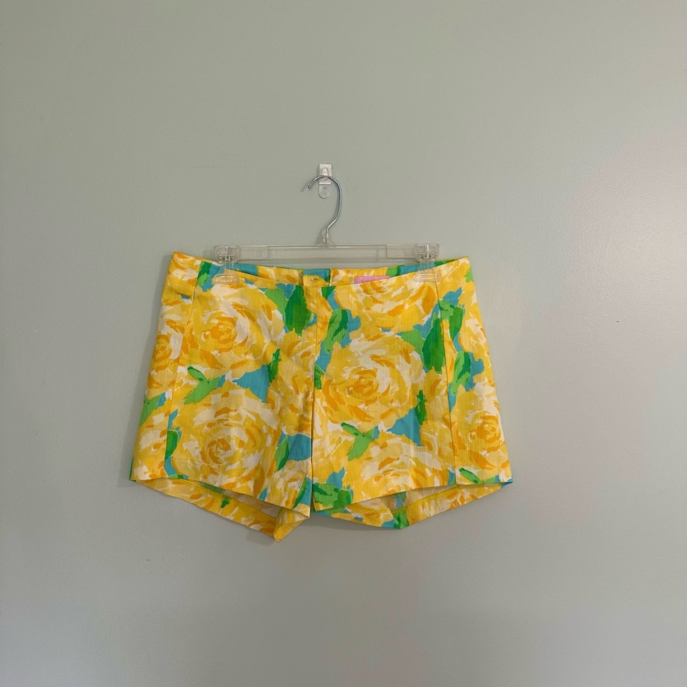 Lilly Pulitzer Yellow Rose Dennie Shorts